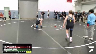 170 lbs Rr1 - Branden Rhodes, Pioneer Grappling Academy vs Easton Berger, Juneau Youth Wrestling Club Inc.