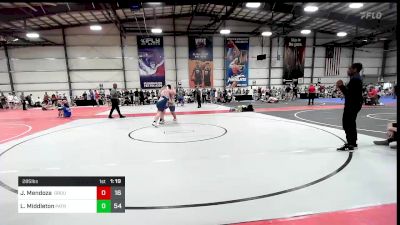 285 lbs Rr Rnd 3 - Josh Mendoza, Ground Up USA vs Logan Middleton, Patriot USA Wrestling Club