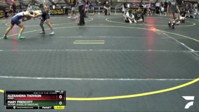 120 lbs Round 2 - Mary Prescott, Victory School Of Wrestling vs Alexandra Thovson, POWA