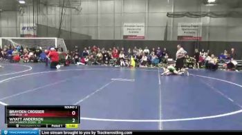 125 lbs Round 2 (6 Team) - Wyatt Anderson, South Dakota Storm vs Brayden Crosser, Iowa Blue