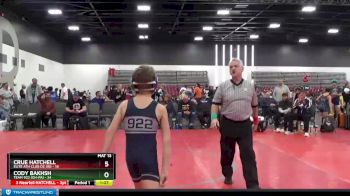 70 lbs Placement Matches (8 Team) - Cody Bakhsh, Team 922 (OH-PA) vs Crue HATCHELL, Elite Ath Club DZ (IN)