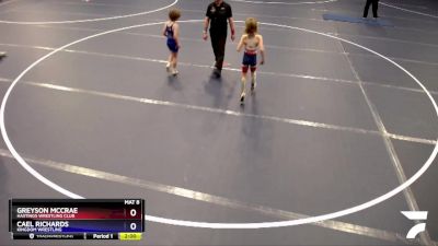 56 lbs Semifinal - Greyson McCrae, Hastings Wrestling Club vs Cael Richards, Kingdom Wrestling