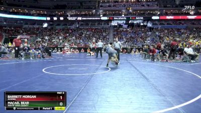 2A-138 lbs Champ. Round 2 - Barrett Morgan, Algona vs MaCael Bear, South Tama County