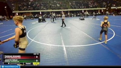 67 lbs Cons. Round 1 - Thomas Rohner, Big Game Wrestling Club vs Jaxsyn Walk, Immortal Athletics WC