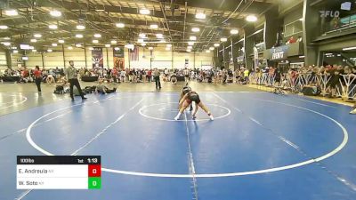 100 lbs Semifinal - Ethan Andreula, NY vs William Soto, NY