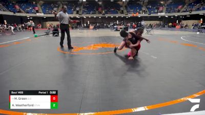 130 lbs Cons. Round 5 - Maria Green, Glenbard East vs Ava Weatherford, Ottawa Township