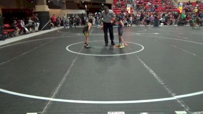 49 lbs Cons. Round 4 - Roman Valdez, Wesley Club Wrestling vs Grayson Werner, Nebraska Wrestling Academy