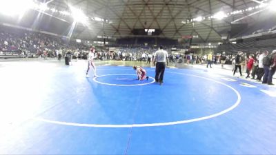 79 lbs Cons. Round 2 - Cassidy Materi, Cherry Creek Wrestling Club vs Payton Bennett, Team Newport Tornadoes Wrestling Club