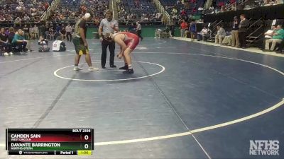 2A 285 lbs Cons. Round 3 - Davante Barrington, Northeastern vs Camden Sain, West Lincoln