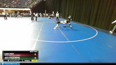 150 lbs Cons. Round 1 - Jace Kinzenbaw, Iowa City Wrestling Club vs Cash Frey, Ubasa Wrestling Academy