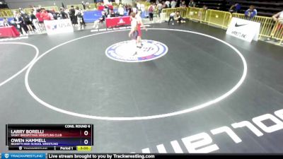 170 lbs Cons. Round 6 - Larry Borelli, Vasky BrosPitman Wrestling Club vs Owen Hammell, Righetti High School Wrestling