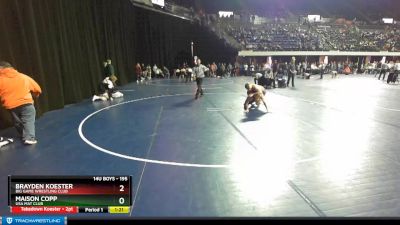 195 lbs Semifinal - Brayden Koester, Big Game Wrestling Club vs Maison Copp, USA Mat Club