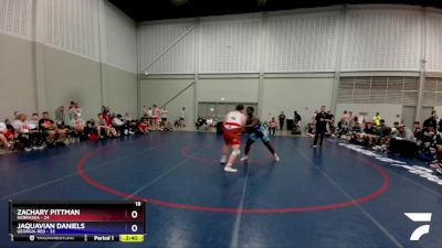 285 lbs Quarters & 1st Wb (16 Team) - Zachary Pittman, Nebraska vs JaQuavian Daniels, Georgia Red