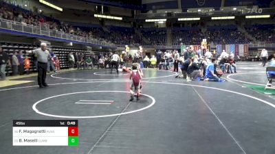 45 lbs Consi Of 16 #1 - Frankie Magagnotti, Punxsutawney vs Benjamin Maselli, Cumberland Valley