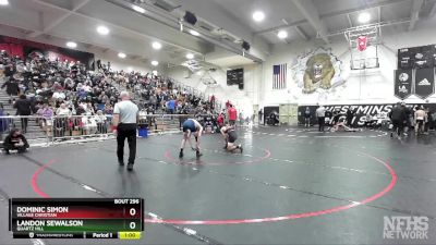 120 lbs Cons. Round 2 - Landon Sewalson, Quartz Hill vs Dominic Simon, Village Christian