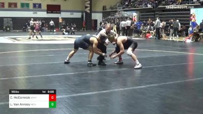 165 lbs Quarterfinal - Cael McCormick, Army vs Layne Van Anrooy, Michigan