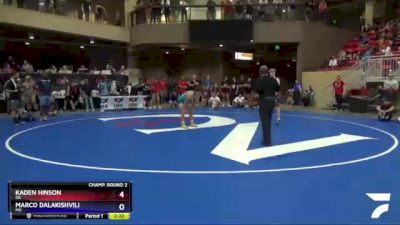 145 lbs Champ. Round 2 - Kaden Hinson, OK vs Marco Dalakishvili, MO