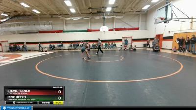 94-103 lbs Quarterfinal - Izzie Hetzel, Thermopolis Middle School vs Stevie French, Cody Middle School