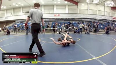 97 lbs Quarterfinal - Jaxson Boucher, Michigan Grappler Training Center vs Isaac Weber, Ringers Wrestling Club