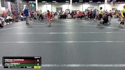 96 lbs Round 3 (4 Team) - Cale Wimberly, FL Scorpions vs Tristan Thompson, 84 Athletes