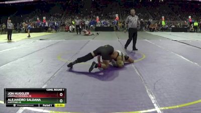 D3-126 lbs Cons. Round 1 - Alejandro Saldana, Hartford HS vs Jon Huggler, LakeVille Memorial HS