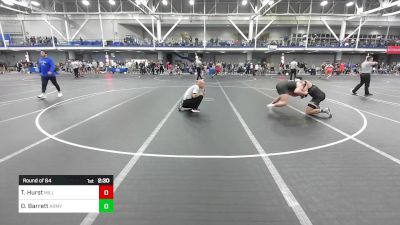 184 lbs Round Of 64 - Tyler Hurst, Millersville University vs David Barrett, Army Prep