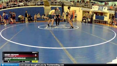 150 lbs Semis (4 Team) - Keegan Weatherhead, Delta vs Henry Redman, Columbus East