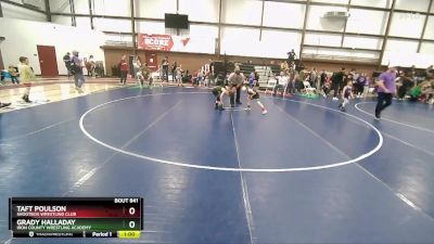 54 lbs Quarterfinal - Taft Poulson, Shootbox Wrestling Club vs Grady Halladay, Iron County Wrestling Academy