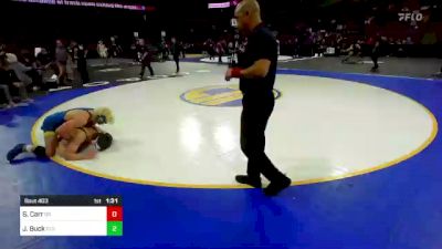 160 lbs Round Of 16 - Shaiden Carr, Oak Ridge (SJ) vs Joe Buck, Clovis (CS)