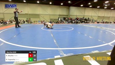 84 lbs Semifinal - Korvin Bayles, POWA 12U vs Rocco Esposito, Northern Colorado 14U