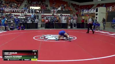 135 lbs Cons. Round 2 - Zoey Kessler, Cherryvale vs Morgan Pickering, Carbondale-Santa Fe Trail