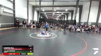 87 lbs Quarterfinal - Landon Hill, Juneau Youth Wrestling Club Inc. vs Caleb Novick, NWWC