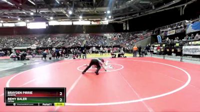 3A 126 lbs Champ. Round 1 - Remy Baler, Teton vs Brayden Pirrie, Payette