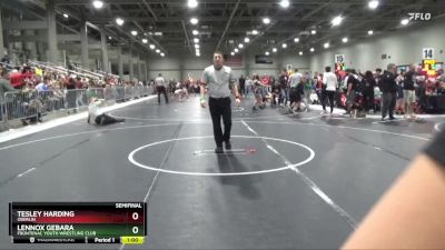 100 lbs Semifinal - Tesley Harding, Oberlin vs Lennox Gebara, Frontenac Youth Wrestling Club