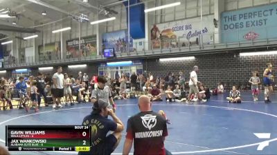 50 lbs 2nd Wrestleback (16 Team) - Jax Wankowski, Alabama Elite Blue vs Gavin Williams, WALA Littles