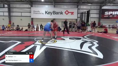 97 kg 7th Place - Kaleb Gelter, Cincinnati RTC vs Matthew Richardson, Pennsylvania