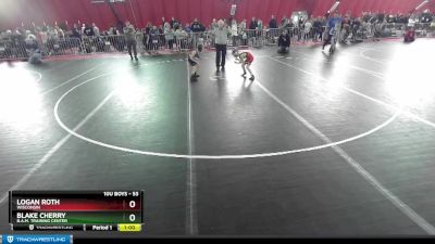 53 lbs Quarterfinal - Blake Cherry, B.A.M. Training Center vs Logan Roth, Wisconsin