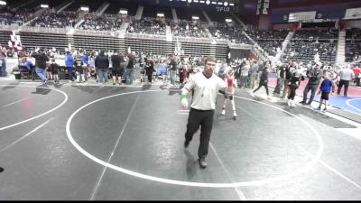 70 lbs Quarterfinal - Christian Parra, Worland WC vs Jett Leonhardt, Sturgis Youth WC