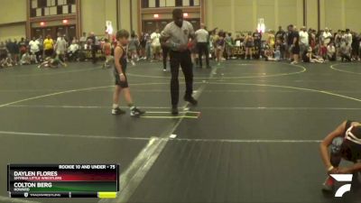 75 lbs Round 1 - Colton Berg, Howard vs Daylen Flores, Smyrna Little Wrestlers