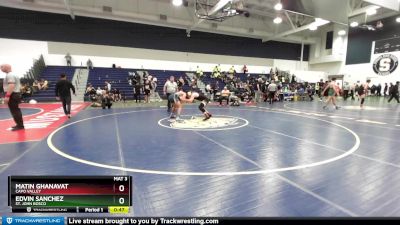 160 lbs Cons. Round 4 - Matin Ghanavat, Capo Valley vs Edvin Sanchez, St. John Bosco