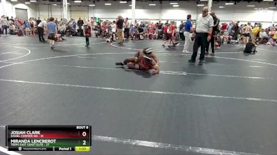 130 lbs Round 2 (8 Team) - Josiah Clark, Daniel Cormier WA vs Miranda Lencrerot, Terps East Coast Elite