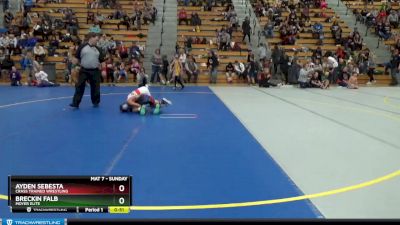 70 lbs Cons. Round 4 - Ayden Sebesta, Crass Trained Wrestling vs Breckin Falb, Moyer Elite