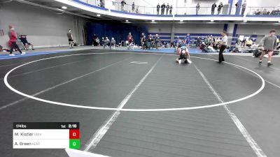 174 lbs Consi Of 16 #2 - Mike Kistler, University Of Pennsylvania vs Ashton Breen, Kent State