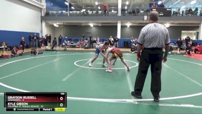 110 lbs Round 2 (6 Team) - Kyle Gibson, Columbus St. Francis Desales vs Grayson Russell, Wadsworth