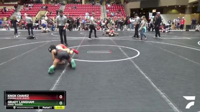 72 lbs Cons. Semi - Knox Chavez, Pomona Elite (PWCC) vs Grady Langham, Honey Badger