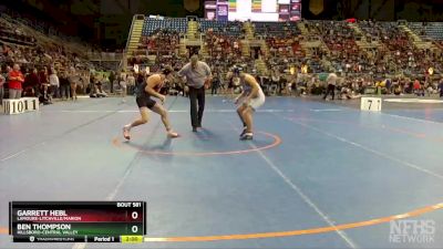 160 lbs Champ. Round 1 - Garrett Hebl, LaMoure-Litchville/Marion vs Ben Thompson, Hillsboro-Central Valley