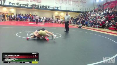 113 lbs Semifinals (8 Team) - Julian Rexrode, Caravel Academy vs Adelynne Till, Saint Mark`s