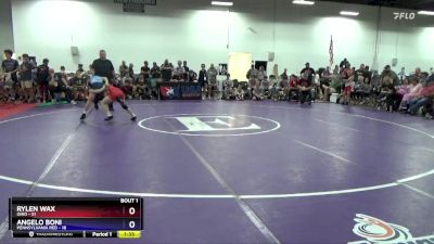 77 lbs Round 1 (16 Team) - Rylen Wax, Ohio vs Angelo Boni, Pennsylvania Red