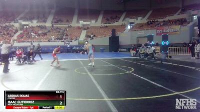 D3-113 lbs Champ. Round 1 - Isaac Gutierrez, Mica Mountain vs Abdias Rojas, Cortez