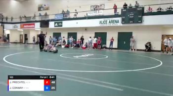 160 lbs Round 5 (6 Team) - JEB PRECHTEL, MAURER COUGHLIN WRESTLING CLUB vs J CONWAY, RED COBRA WRESTLING ACADEMY